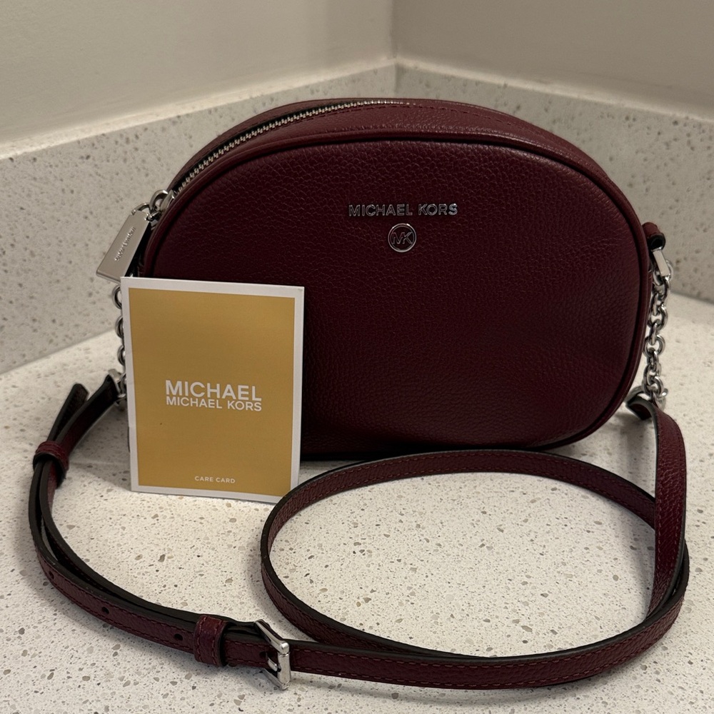 Michael Kors Wine Red Crossbody Bag